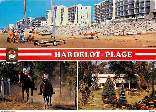 Carte postale hardelot - carte,
