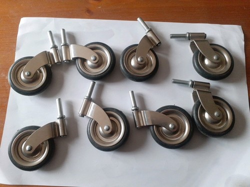 Lot roulettes inox - ,