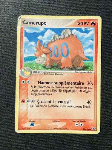 Carte pokémon camerupt 106 - pokémon, 23/106