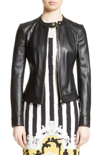 Blouson manteau motard noir - de,