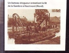 1999  --  HAUTMONT NORD  BATEAU DRAGUEUR TRAVAILLANT AU LIT DE LA SAMBRE  U998