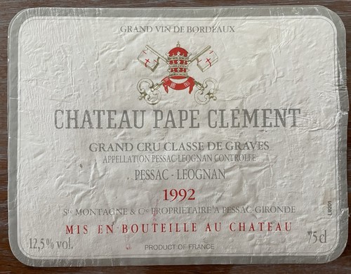 étiquette château pape - Étiquette,
