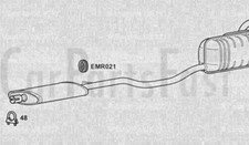 EXFT9001 Échappement Milieu &