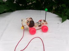 Jouet Vintage Fisher Price Little Snoopy chien à tirer 1965