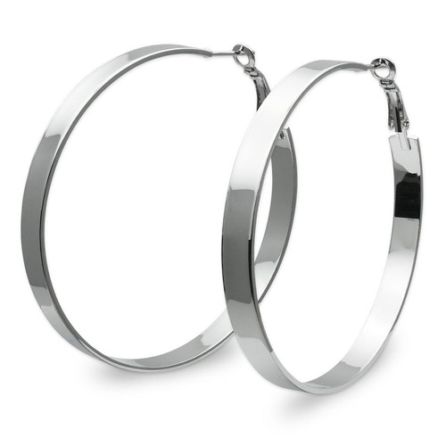 Paire créoles inox large - 1,