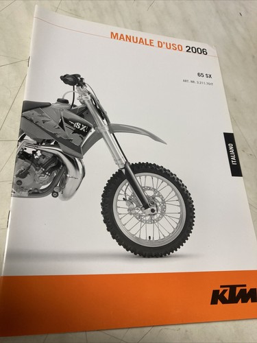 Ktm 65sx 2006 manuel - 2006,