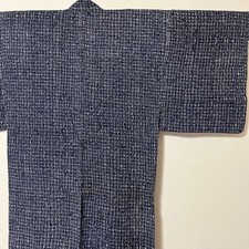 Kimono japonais bleu marine en