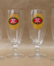 Lot de 2 verres à pied 33 export 25 cl bière neufs 0,25 l 