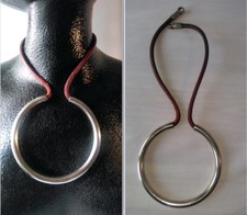 ORIGINAL COLLIER " CERCLES " signé UNO de 50 VINTAGE 