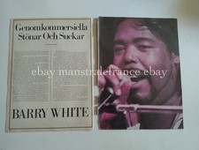 Barry White David Bowie clippings Sweden 1970s