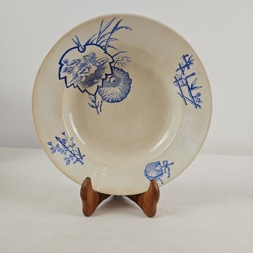 Assiette creuse décor japon - assiette,