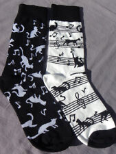 Paire Chaussettes homme femme chat piano musique humour 39 40 41 42 43 FANTAISIE