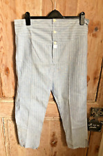 Vintage French 1960s Mens Long Johns New Old Stock Pinstripe Sz M 36" Waist