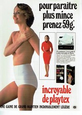 publicité Advertising  1122  1984  Playtex  gaine Incroyable sous vetements