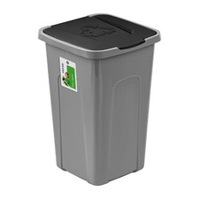 Poubelle PAFEN grise 50 L avec