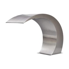 Cascade Petite Lune Acier Inoxydable Cascade Déversoir Barrage Piscine Spa Étang