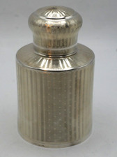 RARE BOITE A THE EN ARGENT MASSIF ET VERMEIL POINCON MINERVE 1 ER TITRE