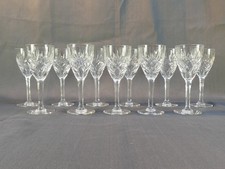 CRISTAL de SAINT-LOUIS 11 verres a Vin blanc modele CHANTILLY  15,3 cm