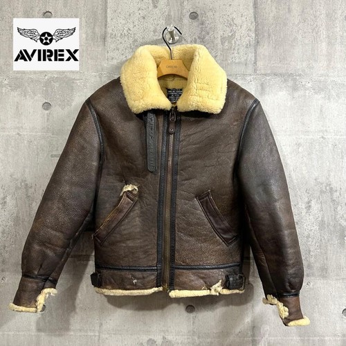 Avirex blouson cuir - cuir, mouton