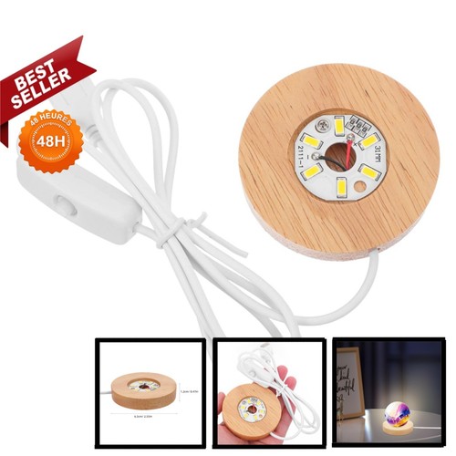Socle lumineux led rond - lumineux,