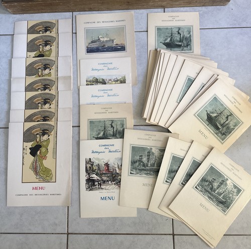 Lot menus anciens - de, 44