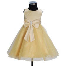 Robe De Miss Demoiselle D'honneur Mariage Mariage En Or Ivoire 18m - 8 Ans
