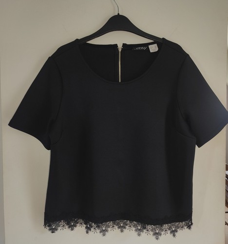 Tunique shirt haut noir - tunique, shirt,haut
