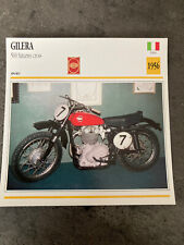 CARTE FICHE MOTO collection ATLAS GILERA 500 SATURNO CROSS