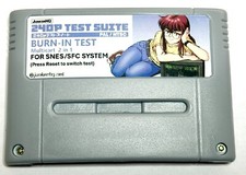 Super Nintendo Famicom 2in1 Burn in Test Cartridge + 240p Test Suite SNES SFC