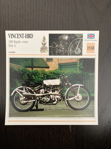 Carte fiche moto collection - fiche,