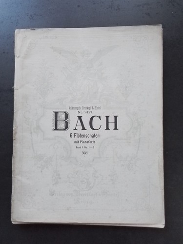 Partition ancienne js bach - ancienne,