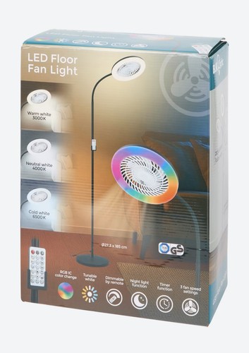 Ventilateur sur pied - , lumineux