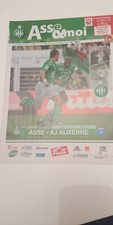 PROGRAMME MATCH- ST-ETIENNE A.S.S.E  - AJ AUXERRE  2009/10 ASSE et MOI N°23