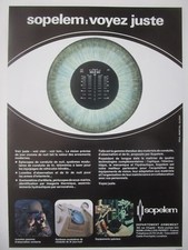 9/1980 PUB SOPELEM ARMEMENT JUMELLES NIGHT VISION PERISCOPE EPISCOPE FRENCH AD