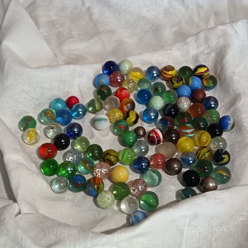 Lot billes en verre - en,