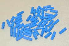 LEGO Technic : 50x Axe Connecteur - Réf 43093 bleu - Set 42083 42115 42082 42043