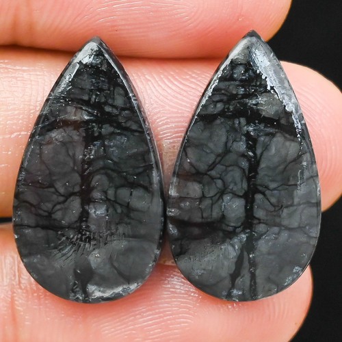 Cabochons poire jasper - 2,