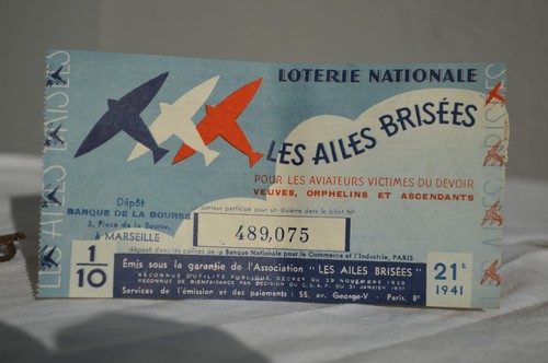 Billet loterie ancien les - billet,