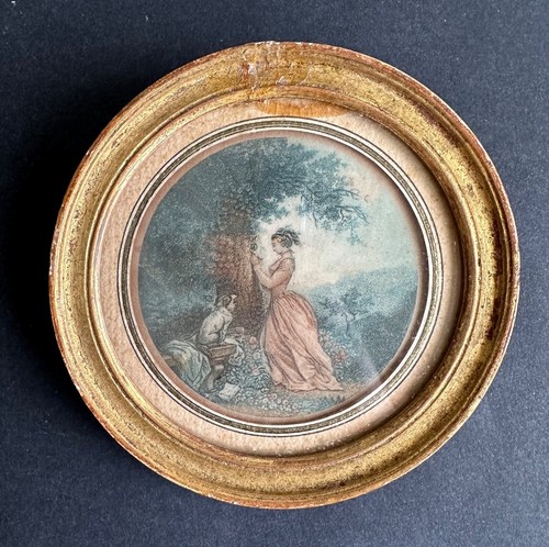 Ancienne miniature galante