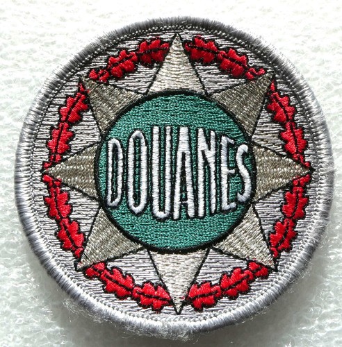 Douanes plaque tissu motard - ,