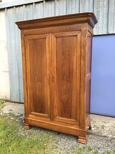ARMOIRE LOUIS PHILIPPE EN NOYER XIXEME  - LIVRAISON POSSIBLE