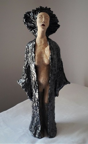 Sculpture lunaire terre - sculpture, "