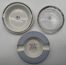 3 Cendriers Londres The Churchill JB Britannia Park Lane Hôtels Picadilly London