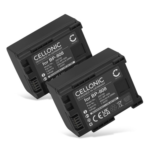 Batterie pour canon vixia - 2x,