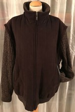 MC MONTE CARLO Exclusif Line Hommes Designer Veste Taille 56 Braun Avec Tricot