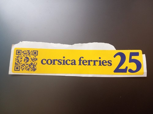 Corsica ferries 2025 sticker - corsica,