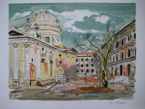 Brayer yves lithographie - yves,