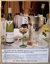 Publicité Papier - Vin GEWURZTRAMINER de 1981