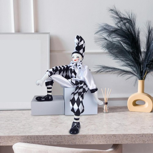 Poupée clown porcelaine - poupée, en