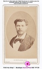 ADOLPHE  THÉOPHILE MANOURY, CHANTEUR OPÉRA, ARTISTE LYRIQUE, CDV REUTLINGER-FF39